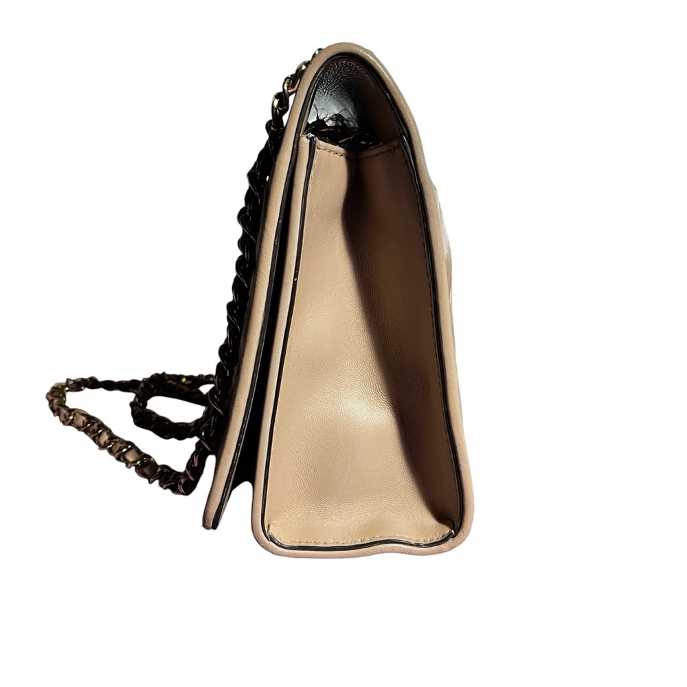 TORY BURCH SAVANNAH CONVERTIBLE SHOULDER BAG BEIGE - Picture 9 of 13